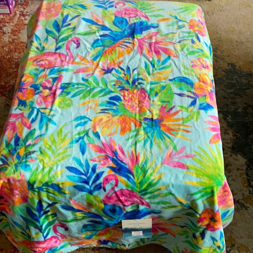 Blue Elephant March Beach Towel by Cynthia Rowley 40 x 70 Blue Elephant March Beach Towel by Cynthia Rowley 40 x 70